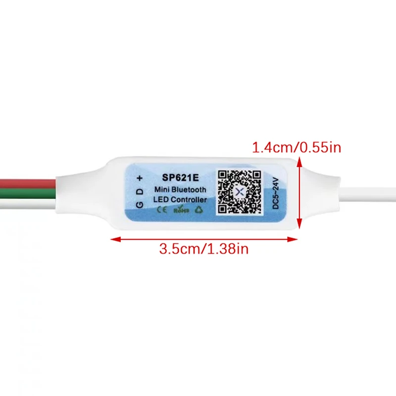 SP621E Мини Bluetooth RGB контроллер для WS2811 WS2812 WS2813 светодиодная полоса управления-24 В