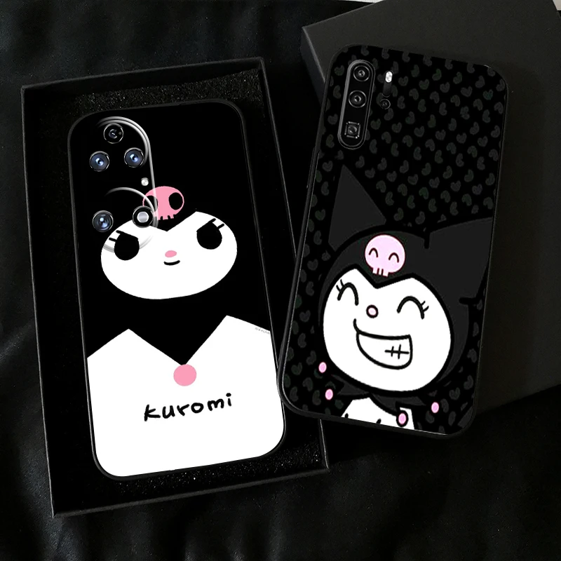 

Cartoon Anime Sanrio Kuromi Phone Case For Huawei P50 P40 P30 P20 Pro Lite 5G For Huawei P Smart Z 2021 Back Funda Carcasa