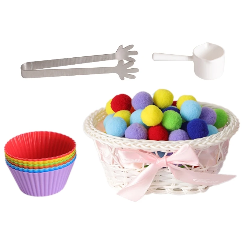 Развивающая игрушка для малышей сортировки цветов игра с бусами на совпадение