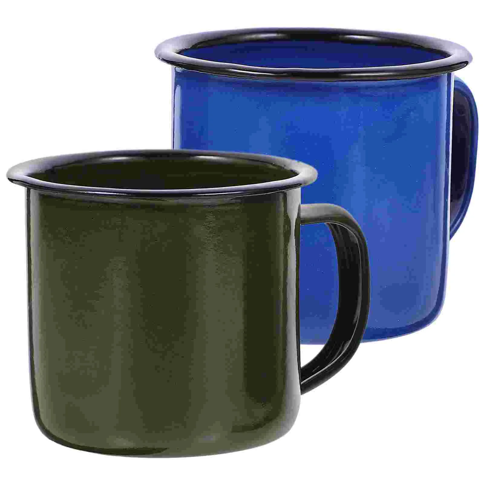 

Mug Cup Enamel Coffee Camping Mugs Cups Tea Metal Vintage Drinking Iron Water Tin Retro Camp Travel Campfire Hot Enamelware