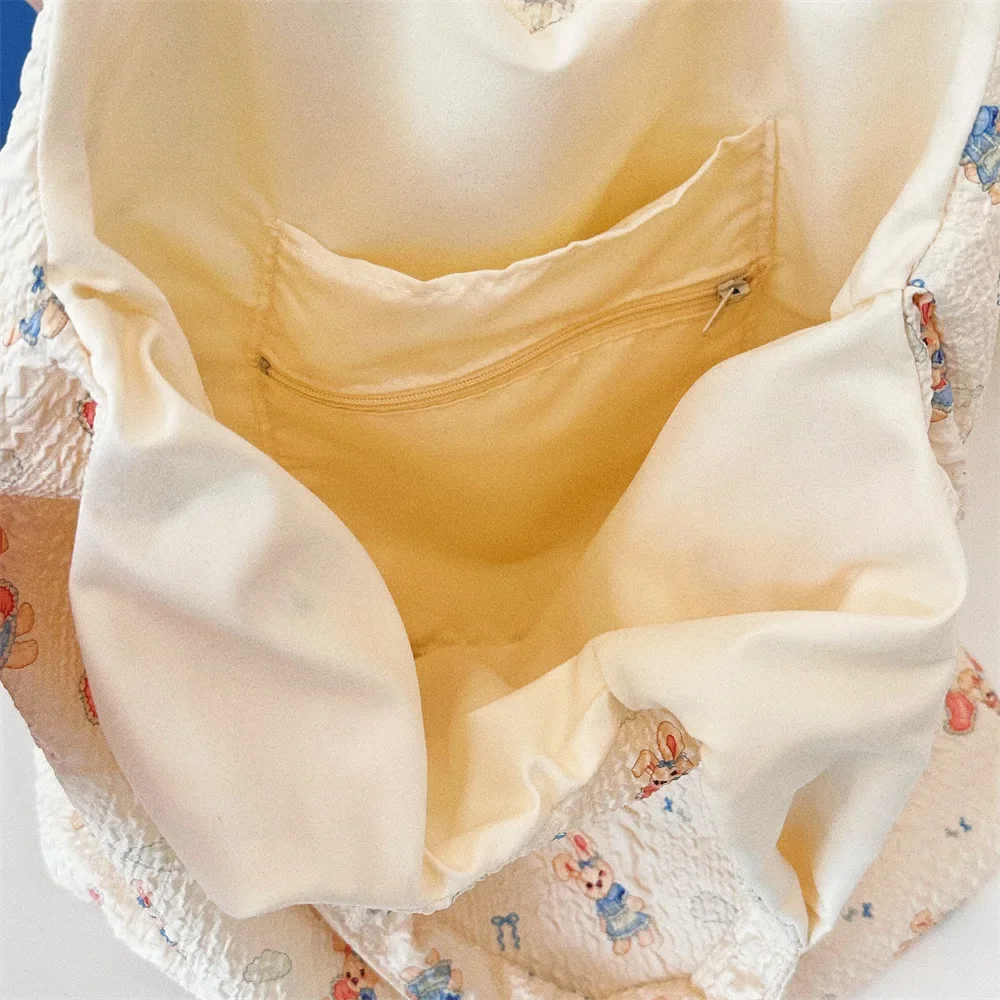 Женская наплечная сумка с животным принтом мягкая холщовая Вместительная