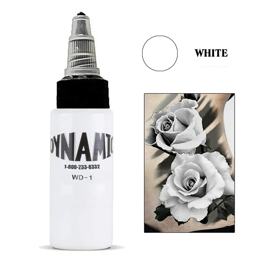 30ML 60ML 120ML 250M Natural Plant Professinal Tattoo Ink White Color Semi Permanent Makeup Pigment Paints Bottles Body Art Tool - купить по