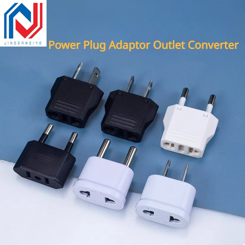 

1pcs New Arrival Universal European EURO EU to US USA Travel Plug Adapter Converter Power Plug Adaptor Outlet Converter