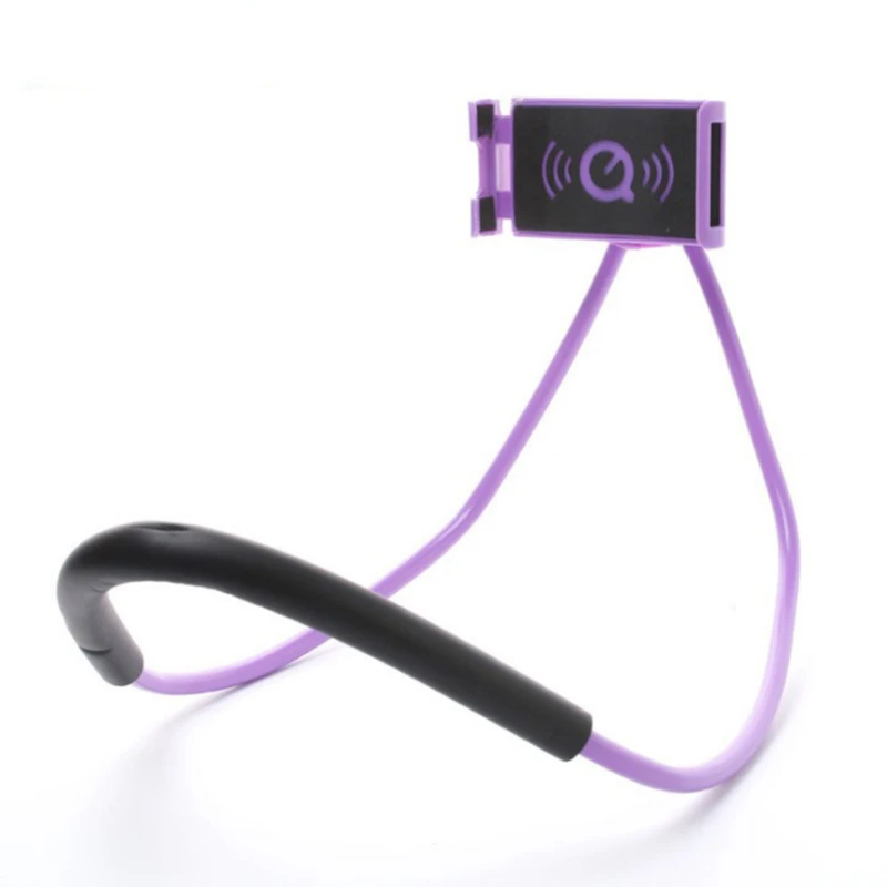 

Mobile Phone Holder Hanging Neck Lazy Necklace Bracket Bed 360 Degree Phones Holder Stand