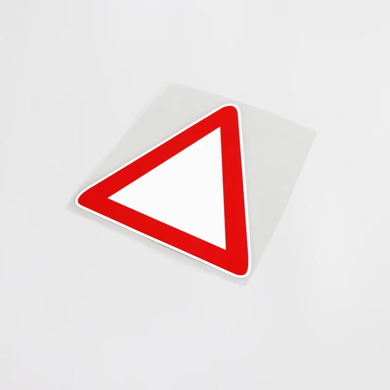 

1 piece13.1CM*12.7CM Personality Warning Decelerate Make Way Decal PVC Car Sticker Accessories