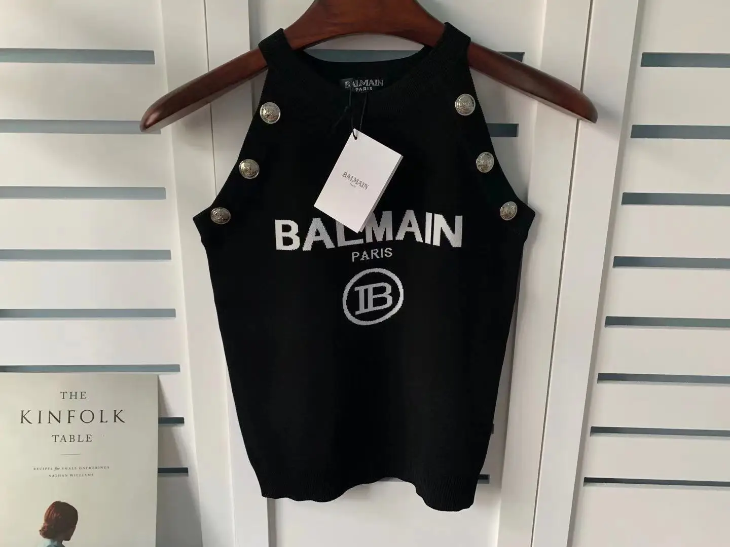 

2022 spring and summer new products jacquard letters slim vest camisole women's T-shirt