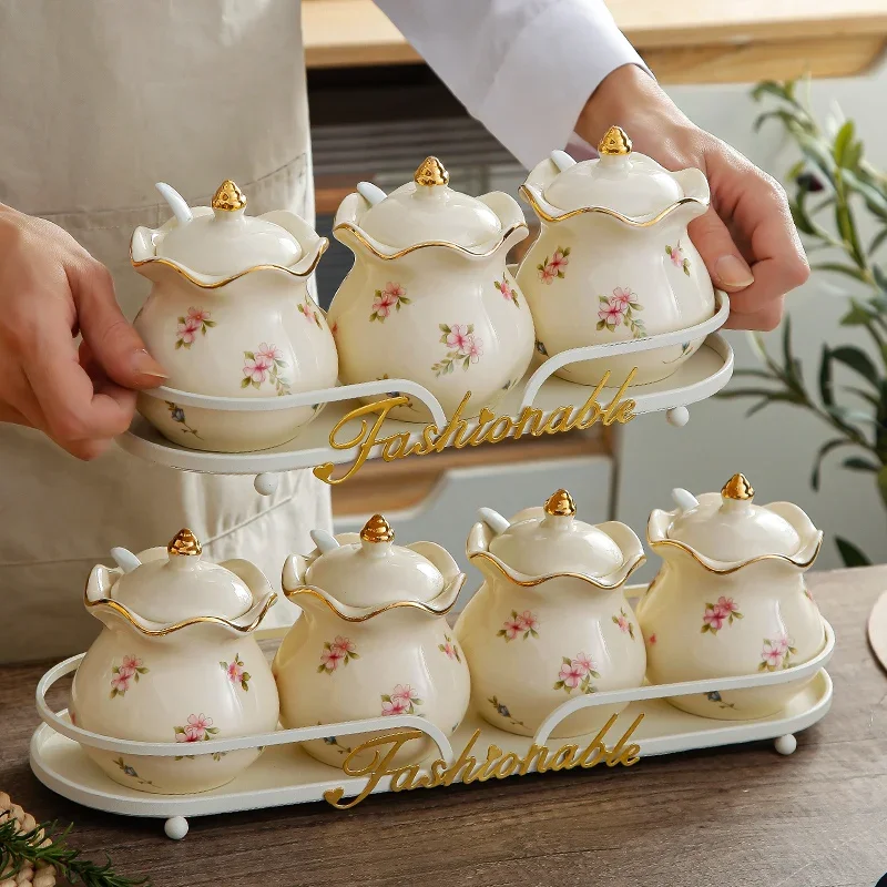 Легкая роскошная банка для приправ кухонная бытовая креативная