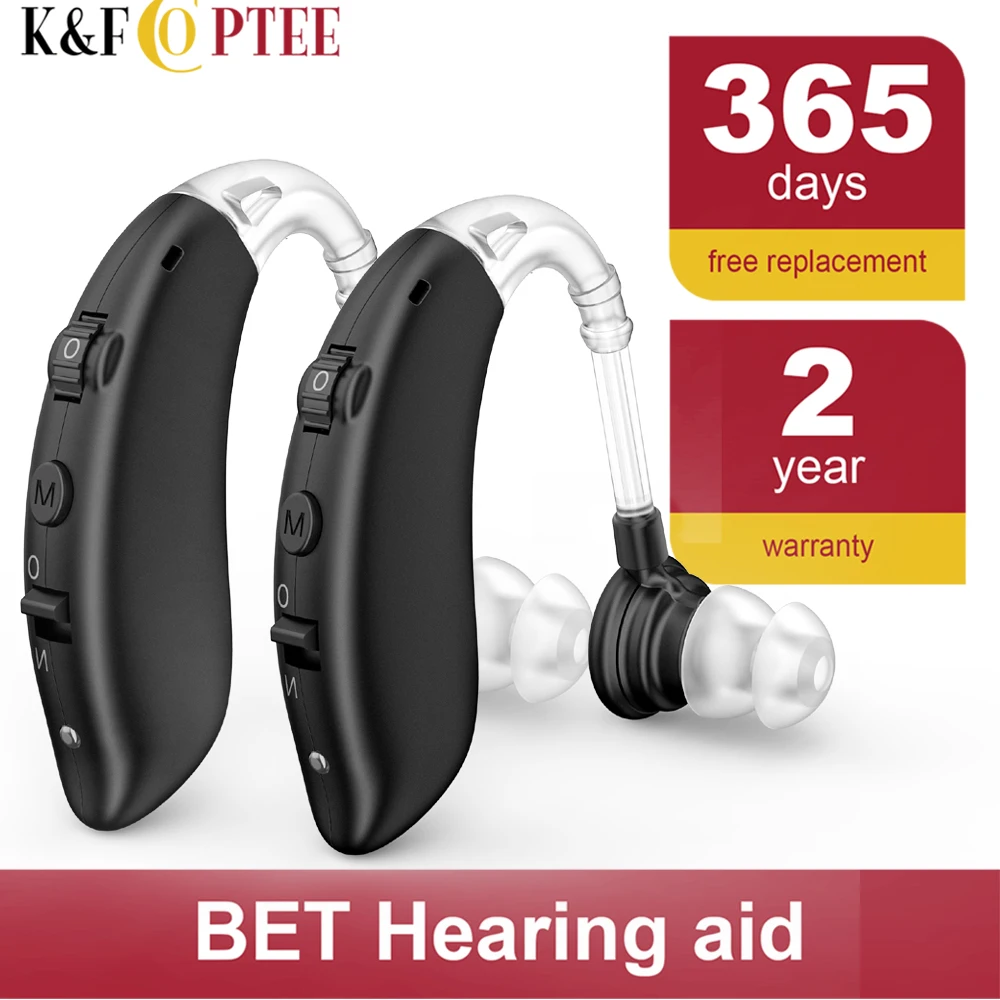K&Fcoptee Rechargeable mini Hearing Aid for Seniors ,Digital Sound Amplifier for Deafness Elderly hear Loss