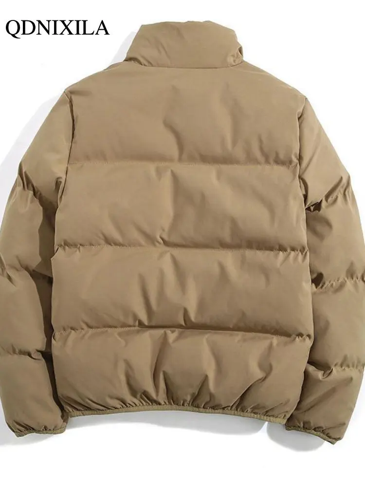 2022 Autumn Winter New Women's Parkas Jackets Sale Very Warm Padding Bread Cold Coat Stand Collar Cotton Short Clothes Casual