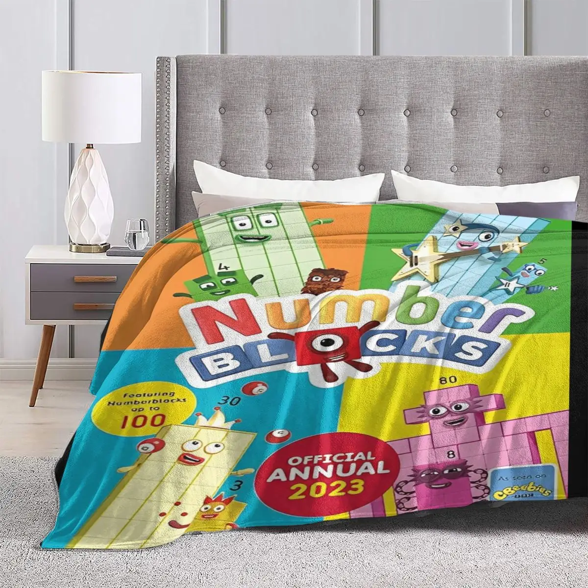N-Numberblocks-s мультяшное мягкое теплое одеяло декоративное плюшевое новинка диван