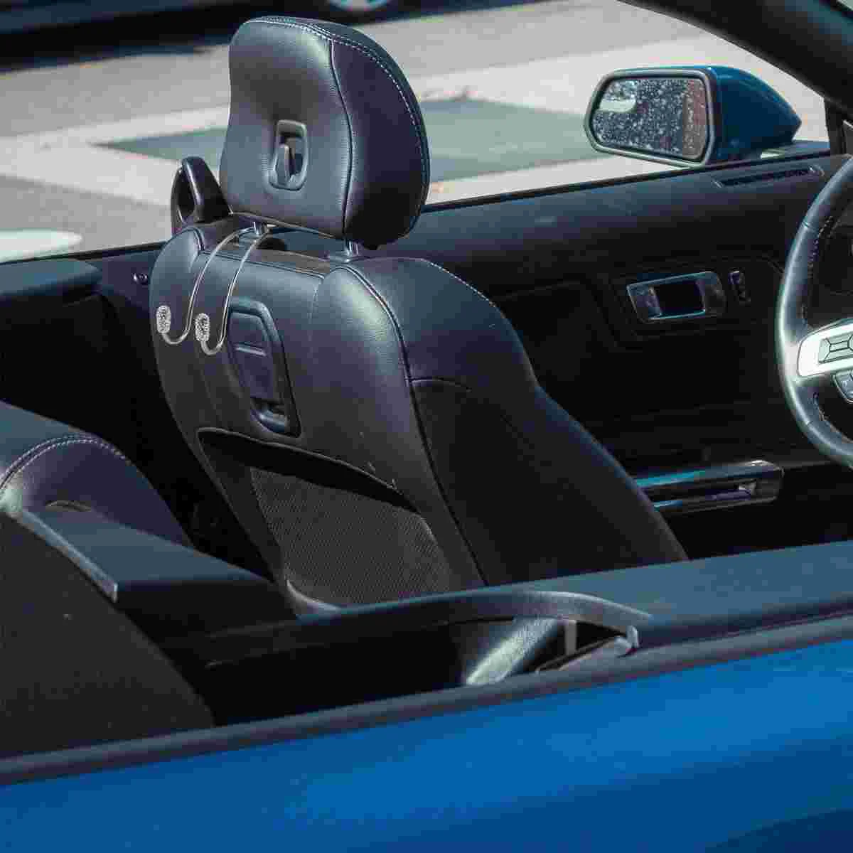 

Modification Accessories Back Seat Organizer Metal Clothes Rack Pearlescent Stainless Steel