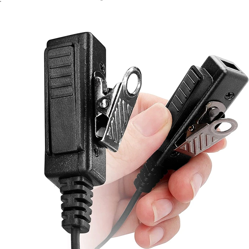 Earpiece for Motorola CLS1110 CLS1410 CP185 CP200D RDU4100 RDM2070D,Headset with Mic PTT 2 Pin FBI Acoustic Tube Walkie Talkie