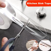 sink self adhesive home kitchen waterproof transparent tape nano mildew strong pool water seal gap strip silicone stickers tool