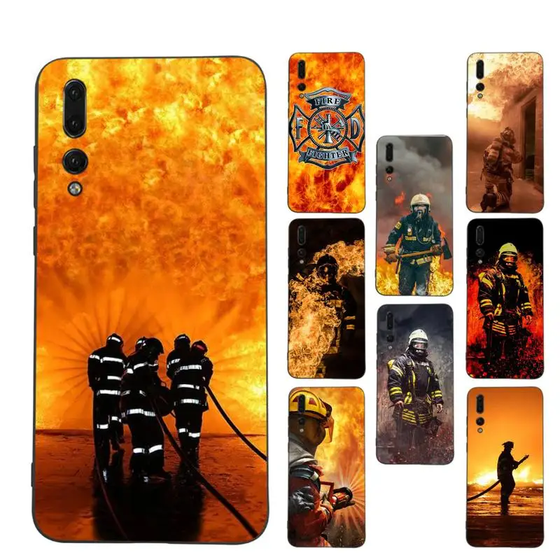 

FHNBLJ Firefighter Heroes Fireman Phone Case for Huawei P30 40 20 10 8 9 lite pro plus Psmart2019