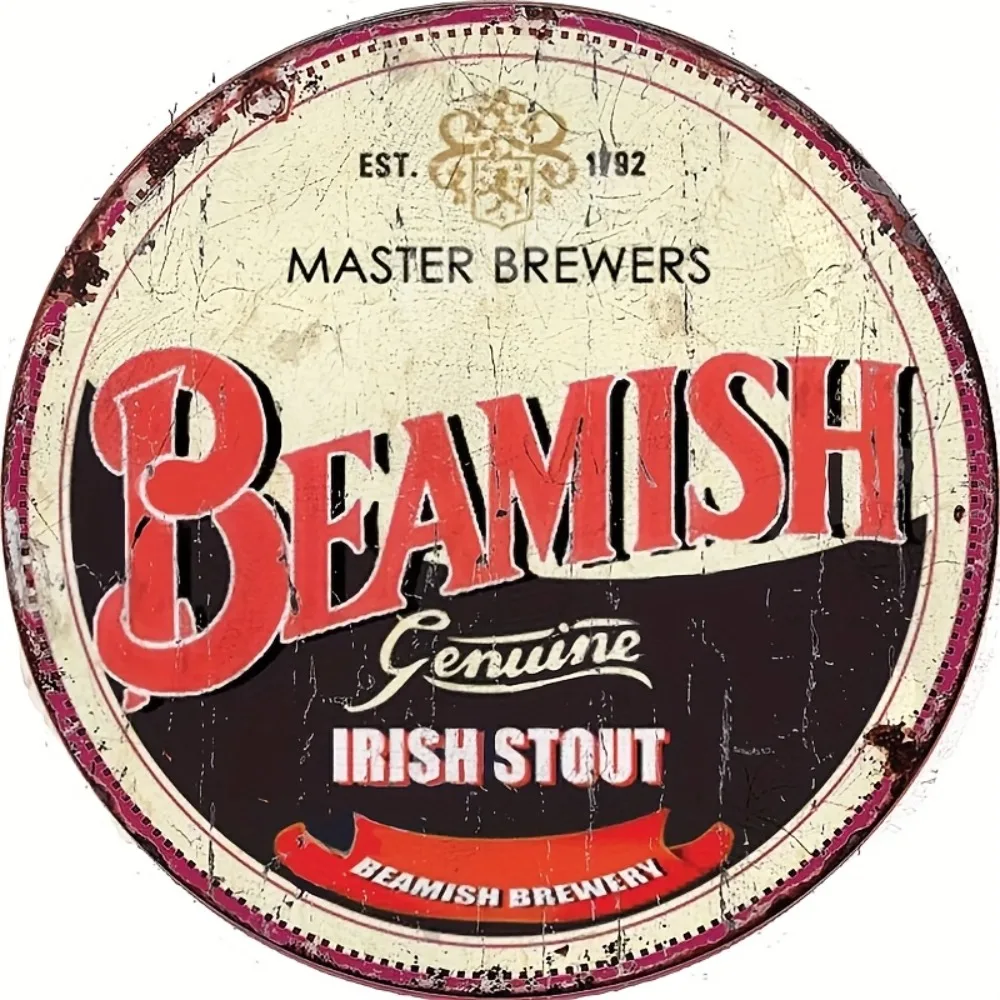 

Винтажный алюминиевый знак Beamish Irish Stout