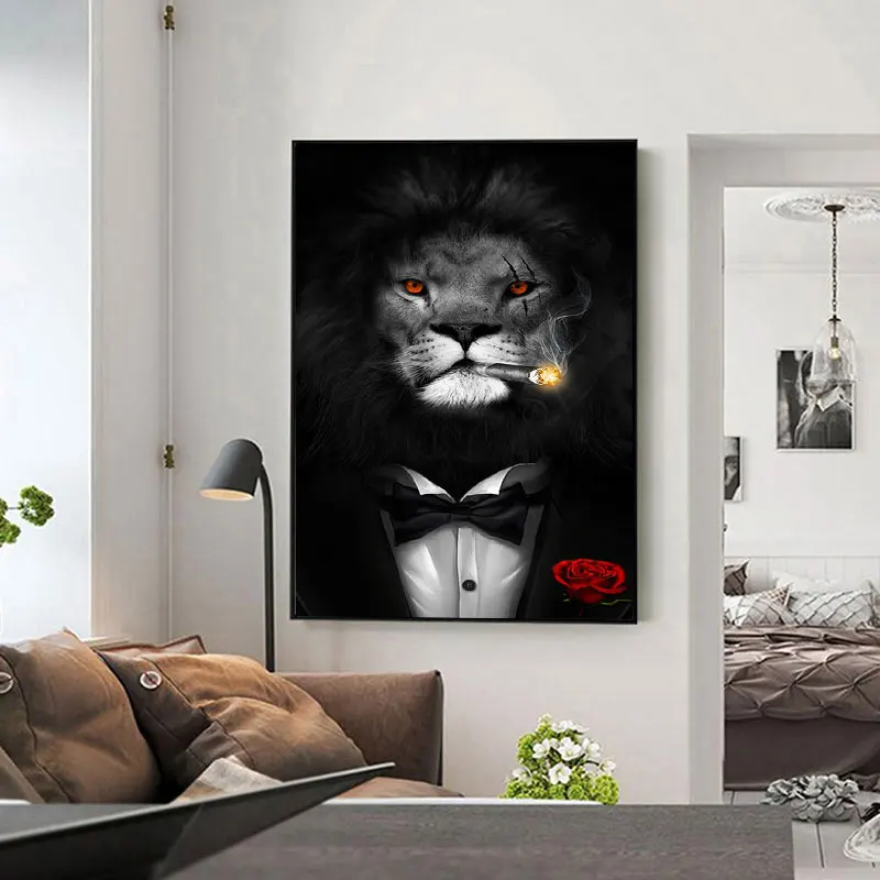 

Винтажный стиль животное холст картина слон лев Зебра фото и печать скандинавские настенные картины для гостиной спальни