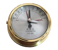 Marine ship CJQ2 three pointer total copper clock/bell type clinometer, wall-mounted inclinometer