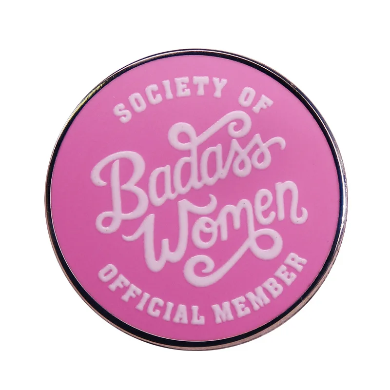 

Full Member of the Badass Women's Association Television Brooches Badge for Bag Lapel Pin Buckle Jewelry Gift For Friends