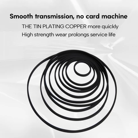 Резиновые ремни для кассет 41-190 мм, 5 шт., 1.2 мм, для Walkman