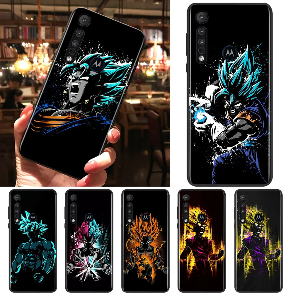 

Hot Anime Dragon Ball Z For Motorola Moto G9 G8 E20 E7 E6 One Marco Hyper Fusion Power Lite Edge Plus Black Phone Case Cover