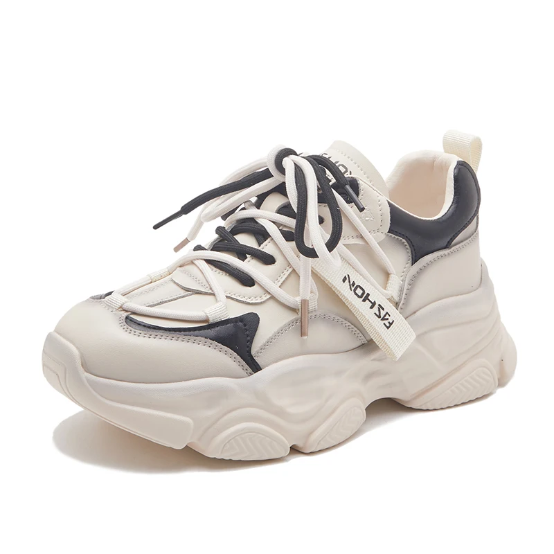 

Кроссовки SUMAITONG женские на толстой подошве, повседневная спортивная обувь на массивной платформе 8 см, Ulzzang, осень 2023