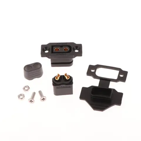 Разъемы XT60E-F DIAPER&CORED, черный, желтый