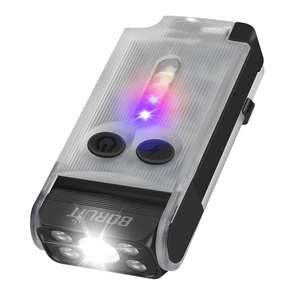 

BORUiT V30 EDC фонарик с УФ светом