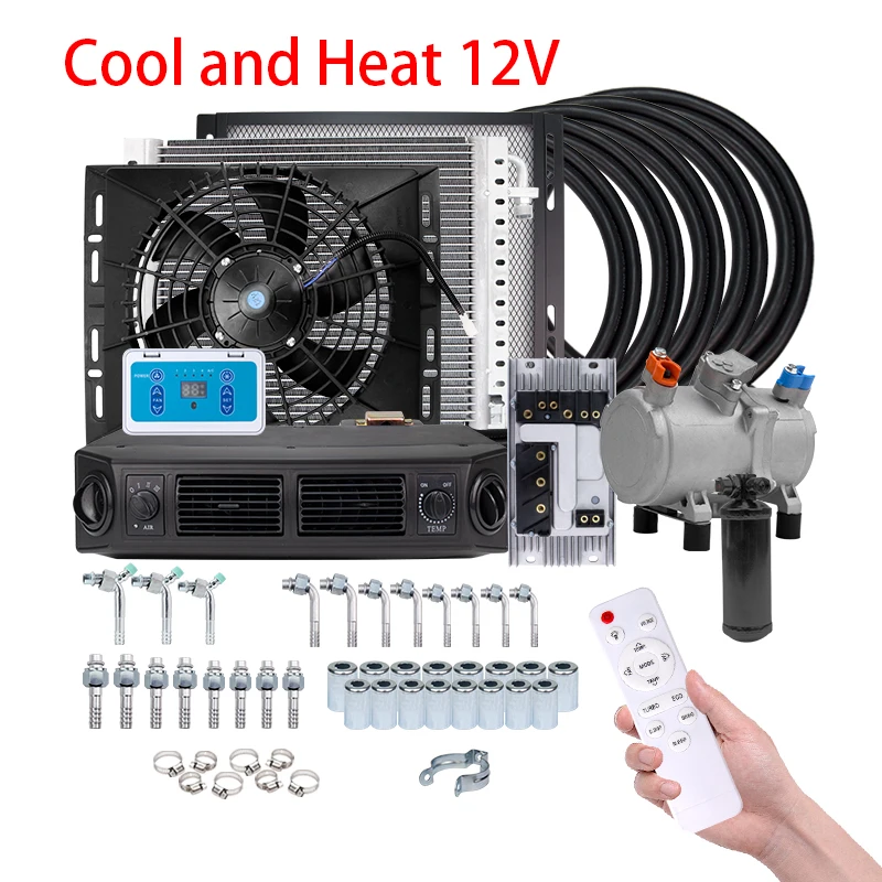 

Универсальный автомобильный электрический компрессор кондиционера 12 В 24 В для автомобиля, фургона, уличного стержня, классический кондиционер