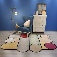 living room carpet nordic laser cut irregular shaped creative geometric coffee table room modern minimalist bedroom rugs tapis