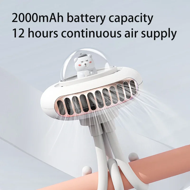 Веер для прогулочной коляски портативная складная беговая дорожка с клипсой 4