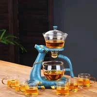 kungfu glass tea set magnetic water diversion for kitchen loose infusers kettles cooking tea maker glasses magnetic teapot set