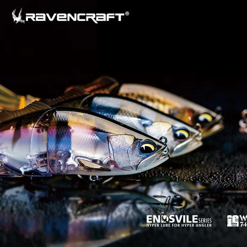 Luretv Ravencraft Crow Whale Ridge Bait Многосекционная рыба Luya Drop Высокая имитация длинного литья