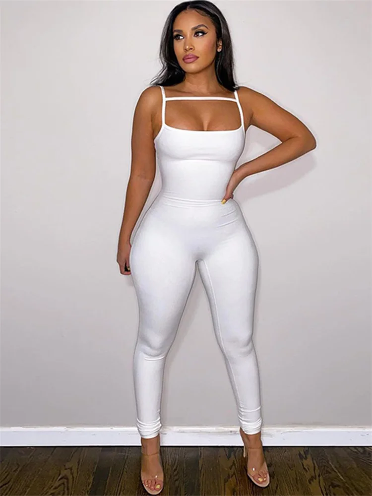 

WESAYNB Wholesale y2k Clothes Jumpsuit For Women 2022 Backless One-pieces Romper Womens Jumpsuit Summer Bodycon Club Outfits