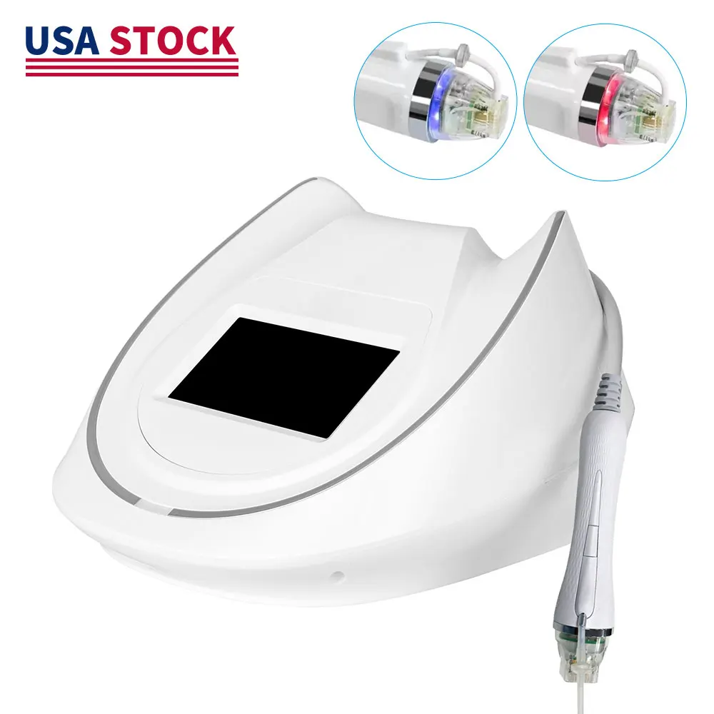 

RF Microneedling Machine With Red & Blue Lights Photon Therapy Anti-aging Acne Scars Treatment Stretch Marks Removal Microneedle