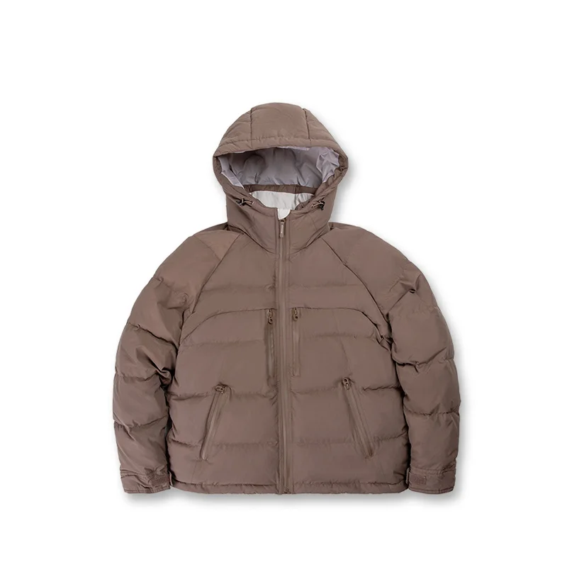 Maden Casual Hooded Down Jackets for Men Lightweight Short Puffer Jacket White Duck Thick Warm Coats 2022 Winter Outwear Parkas