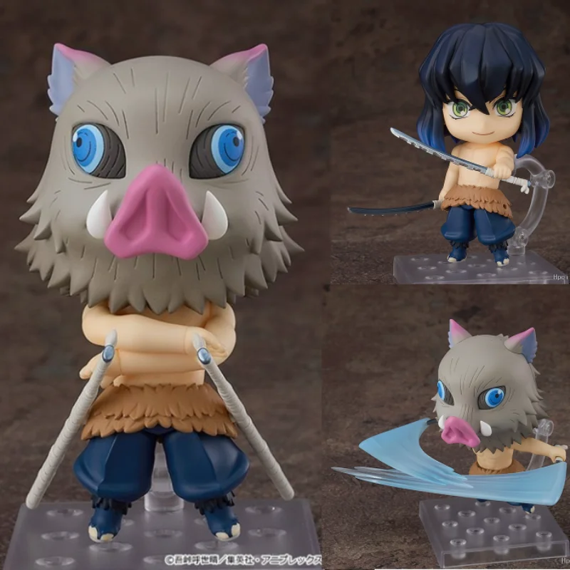 

Original Hashibira Inosuke Kimetsu No Yaiba Demon Slayer Anime Figure Toy Movable Doll Model Cartoon Q Version Action Garage Kit