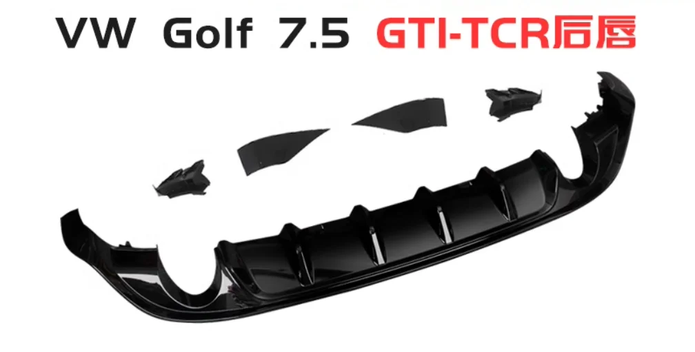 

Диффузор для Volkswagen GOLF 7/7,5 VII MK7/7,5 GTI R серии хэтчбек, предварительно заменяемый диффузор для заднего бампера