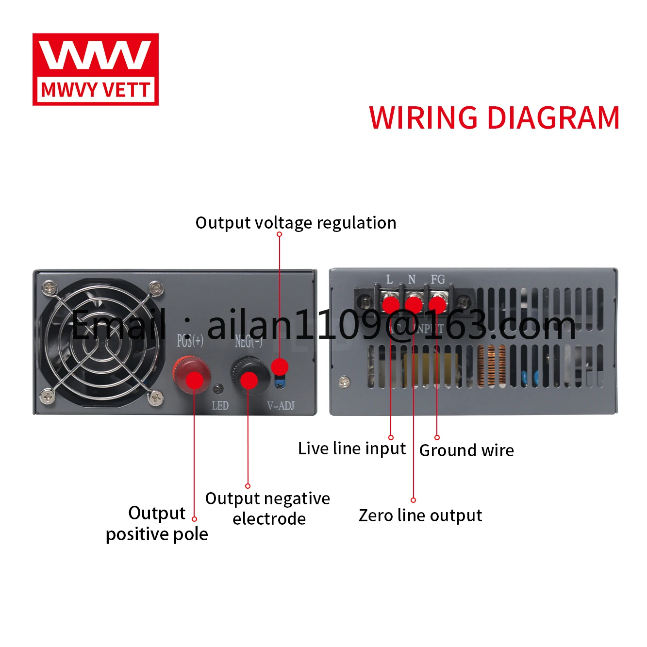Импульсный источник питания S-1500W-12 6125A 12V 1500W высокая мощность DC одиночный выход SMPS