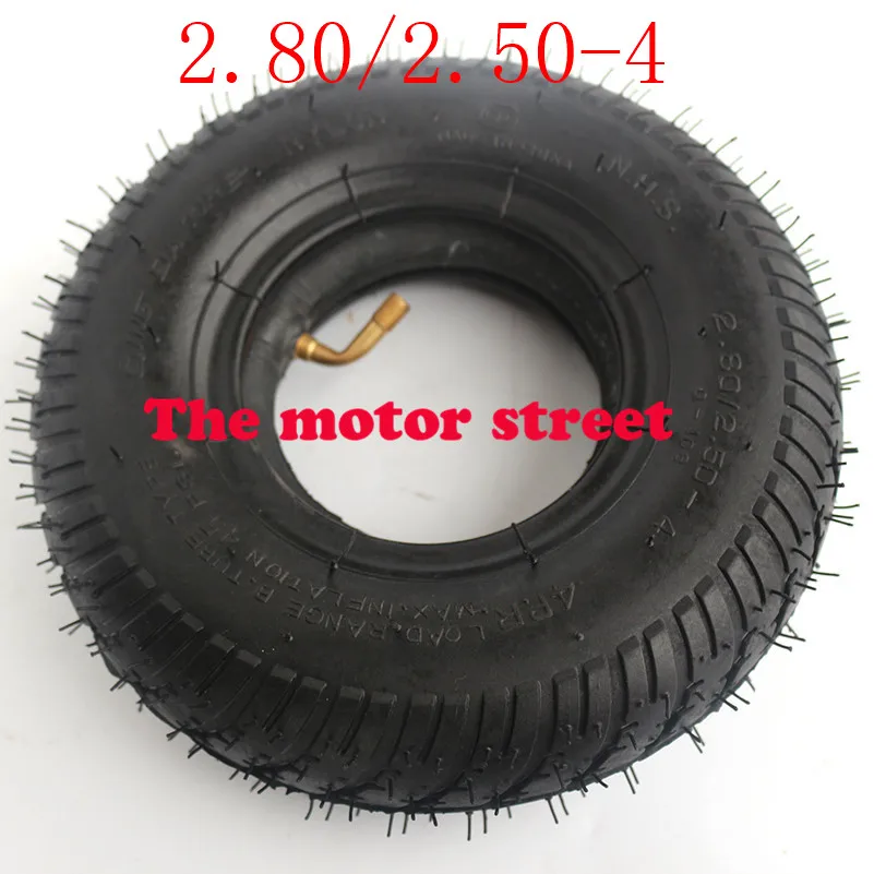 

High quality ATV 2.80/ 2.50-4 Tire + Inner TUBE Bent Valve Gas Electric Scooter Bike 2.80/2.50-4 tyre