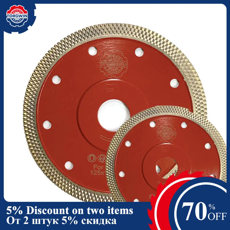 

TORGWIN 125MM Diamond Saw Hot Pressed Sintered Mesh Turbo Blade Cutting Disc Diamond Wheel For Porcelain Ceramic Tile