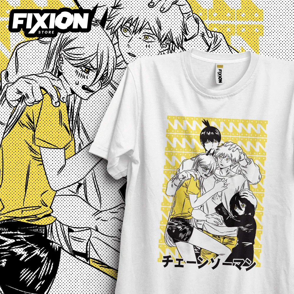 Футболка LAnime ChainsawMan с принтом манга подарок для любителей аниме все размеры