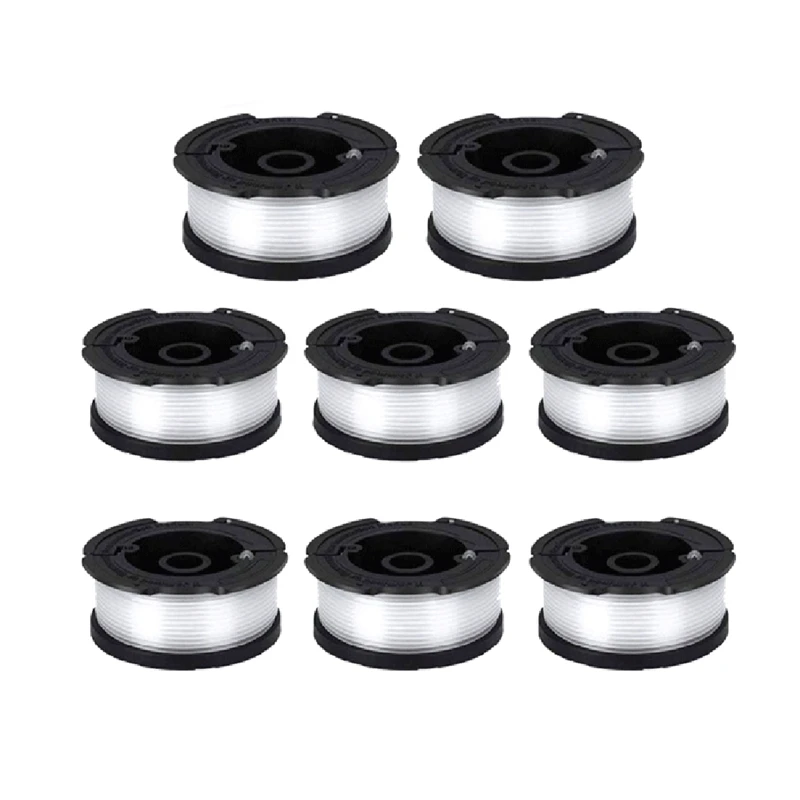 

8Pcs Line String Trimmer Replacement Spool, 30Ft 0.065Inch Autofeed Weed Eater String, For Black+Decker String Trimmers