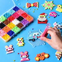 new 36 colors diy water spray magic aqua beads hand making beads 3d puzzle educational toys for children kit ball puzzles game