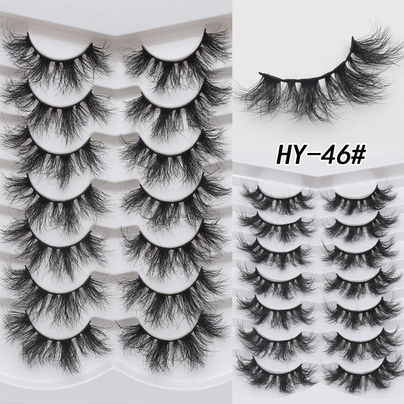 

7 Pairs of 3D Layered Natural Dense Simulation Messy Three-dimensional Fluffy Artificial Eyelashes