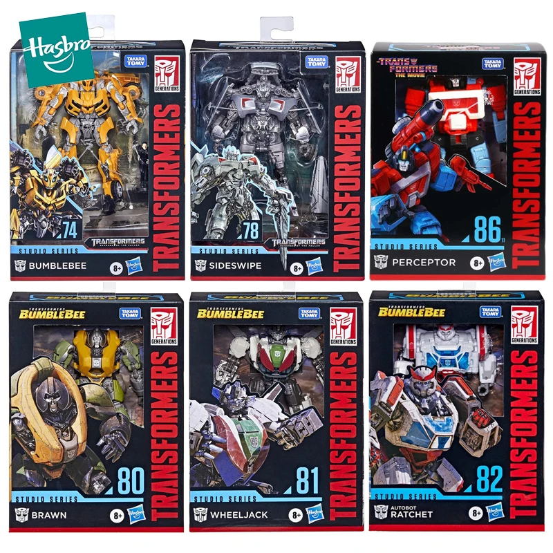 4.5" Hasbro Transformers Studio Series Deluxe Class Action Figure Bumblebee Wheeljack Brawn Ratchet Toy for Boy Robot Model Gift | Игрушки