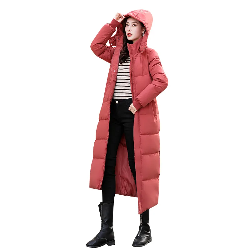 Parkas Women New Loose Overknee Thickened Cotton Padded Coat Extended Cotton-Padded Jacket for Women Winter Coat Women