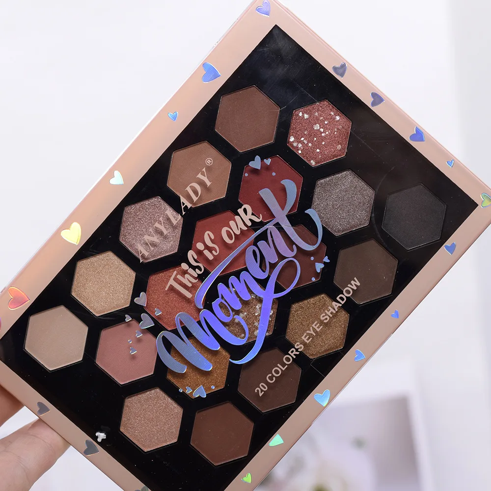 

Matte pearl glitter eye shadow 20 colors multi-function makeup plate new coffee color
