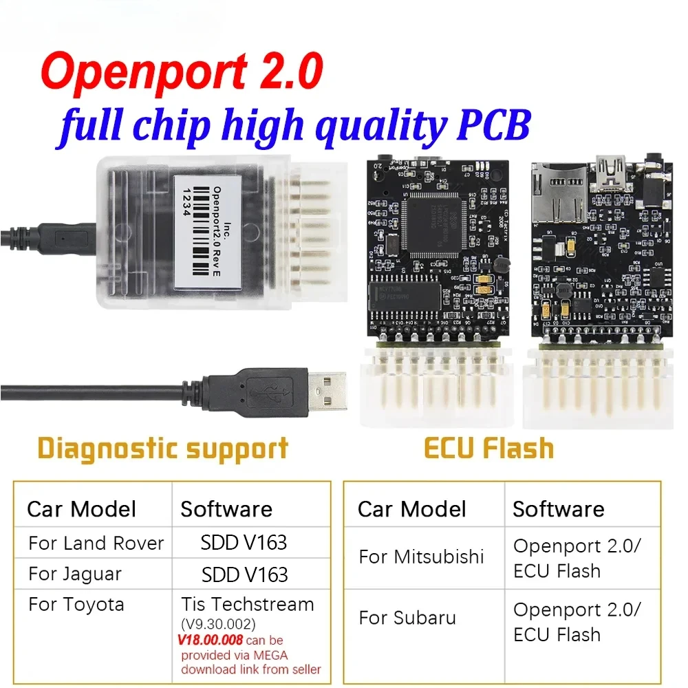 

Openport 2.0 ECU FLASH Chip Tuning Too для Mercedes J2534 Open Port 2 0 OBD2 Автомобильный диагностический инструмент для сканера Toyota Full Chip