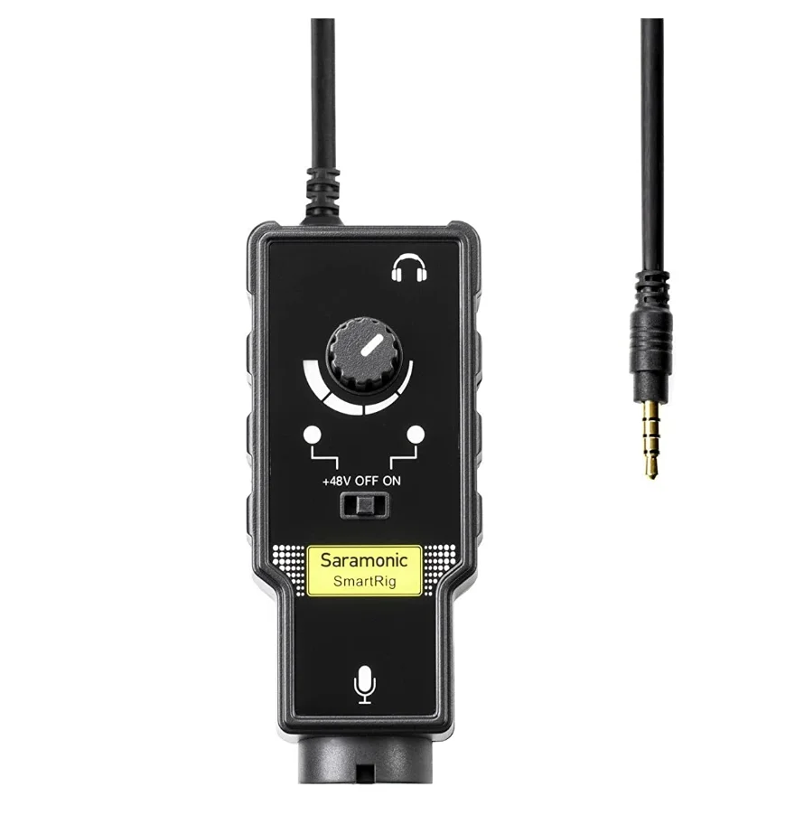 

Saramonic Smartrig II XLR Microphone & 6.3mm Guitar audo mixer Adapter with Phantom Power Preamp Amplifier for iPhone smartphone