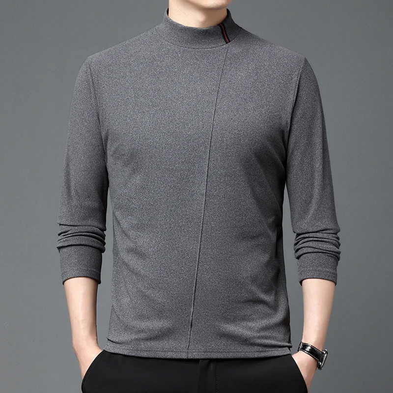 

Пуловер мужской с принтом в виде линий, простой удобный Повседневный и универсальный теплый, для повседневного использования, Осень-зима